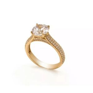 NEW 14K Solid Gold Engagement Ring 7